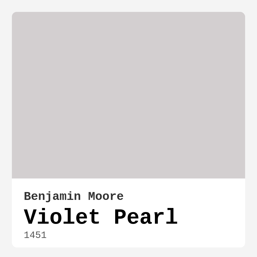 Violet Pearl 1451 by Benjamin Moore