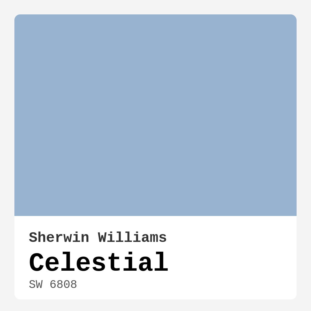 Celestial SW 6808 by Sherwin Williams