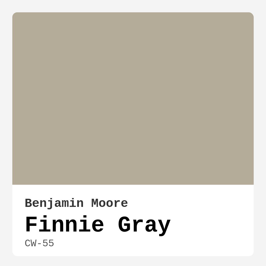 Finnie Gray CW-55 by Benjamin Moore
