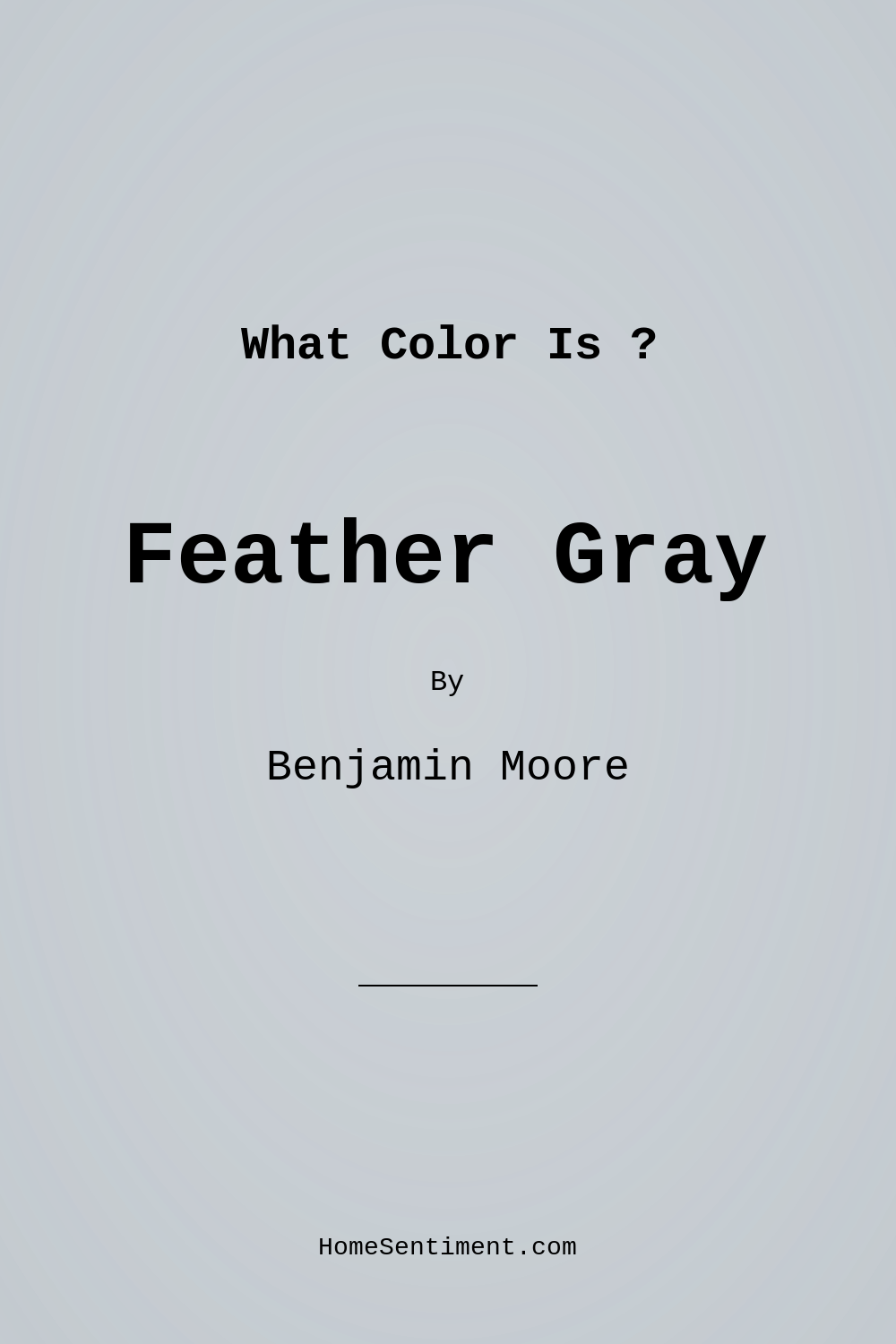 Feather Gray 2127-60 by Benjamin Moore