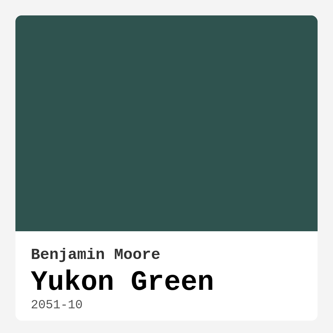 Yukon Green 2051-10 by Benjamin Moore