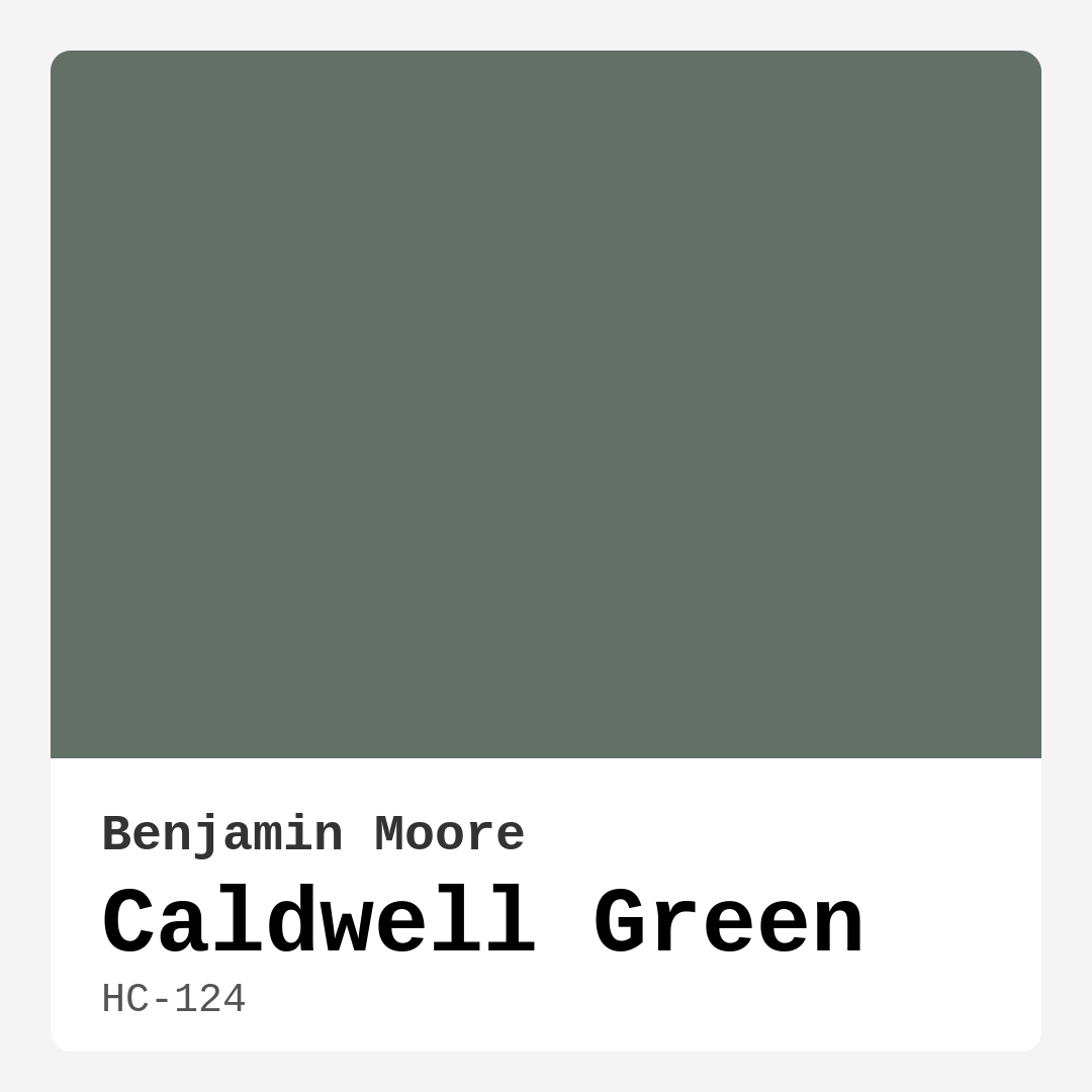 Caldwell Green HC-124 by Benjamin Moore