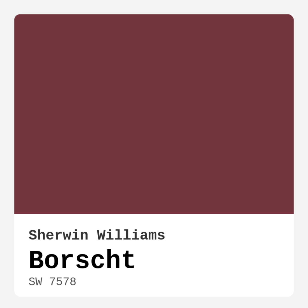 Borscht SW 7578 by Sherwin Williams