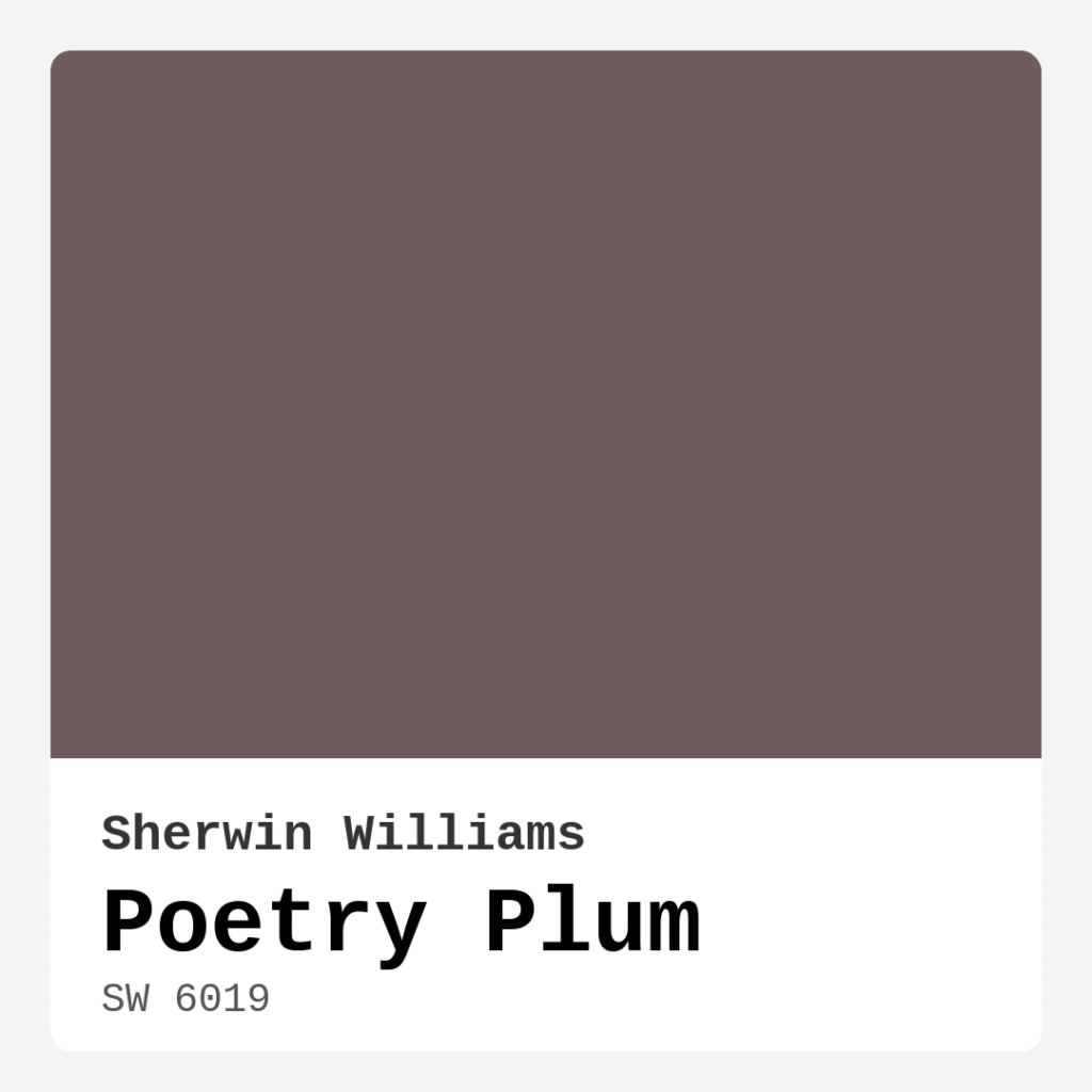 Poetry Plum SW 6019 by Sherwin Williams