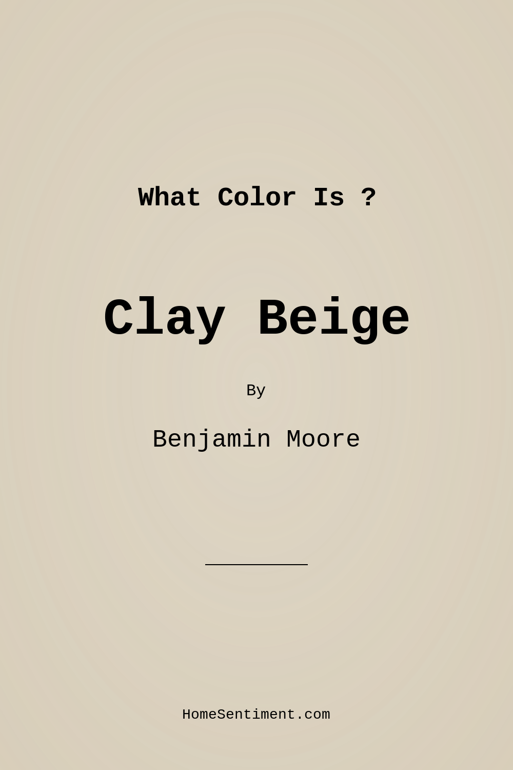 Clay Beige OC-11 by Benjamin Moore