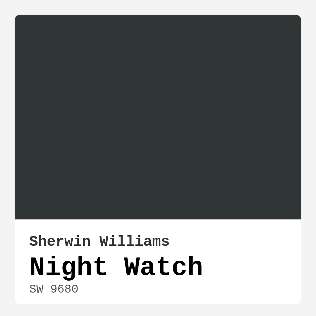 Night Watch SW 9680 by Sherwin Williams