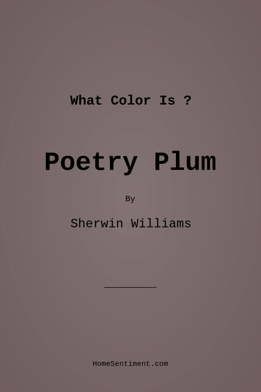 Poetry Plum SW 6019 by Sherwin Williams