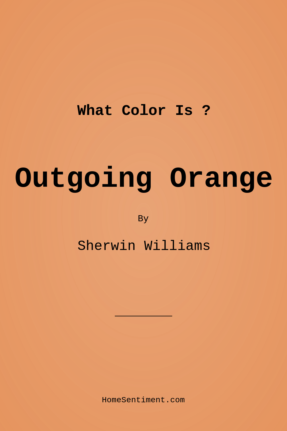 Outgoing Orange SW 6641 by Sherwin Williams