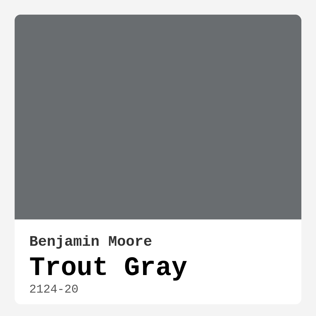 Trout Gray 2124-20 by Benjamin Moore