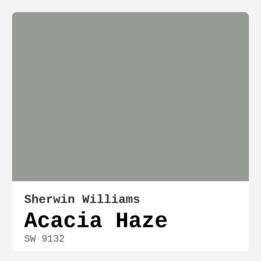 Acacia Haze SW 9132 by Sherwin Williams