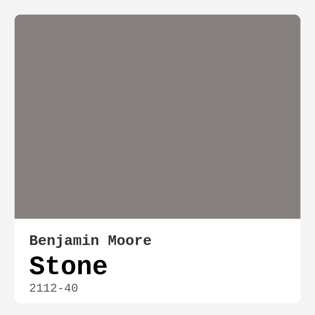 Stone 2112-40 by Benjamin Moore