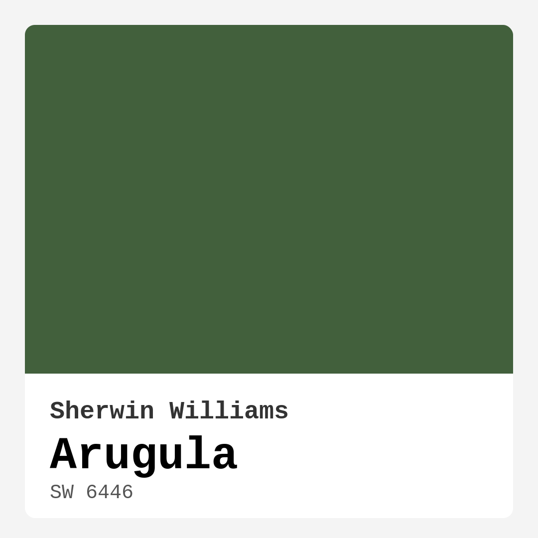 Arugula SW 6446 by Sherwin Williams