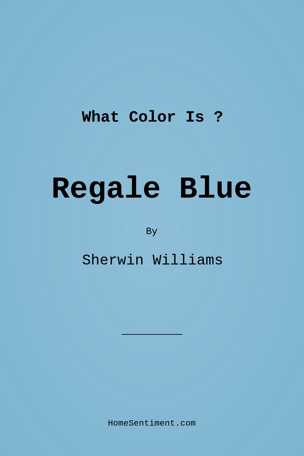 Regale Blue SW 6801 by Sherwin Williams