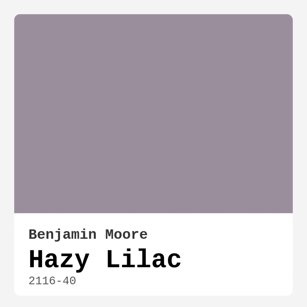 Hazy Lilac 2116-40 by Benjamin Moore
