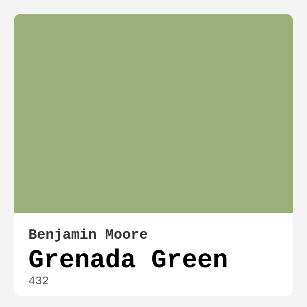 Grenada Green 432 by Benjamin Moore