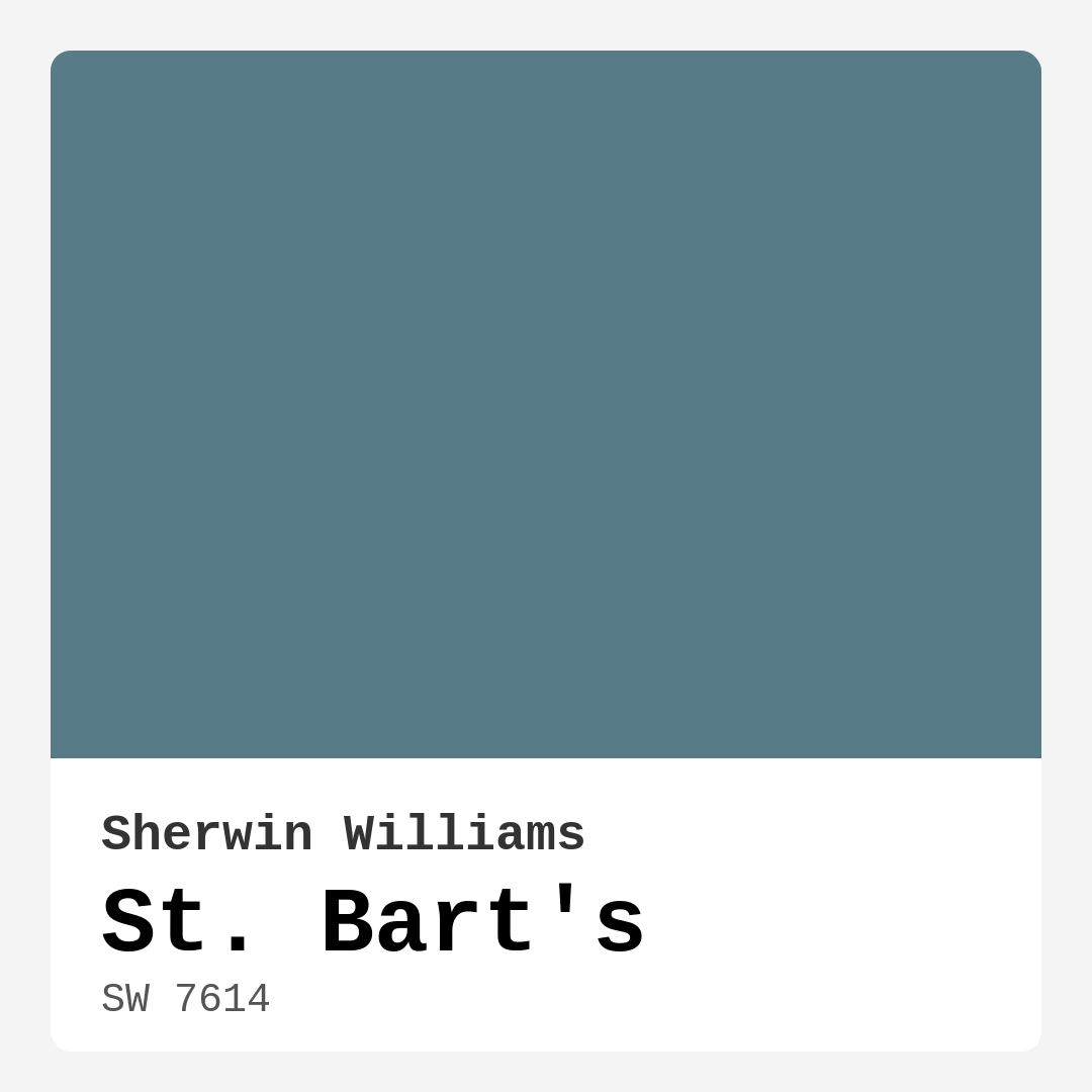 St. Bart’s SW 7614 by Sherwin Williams