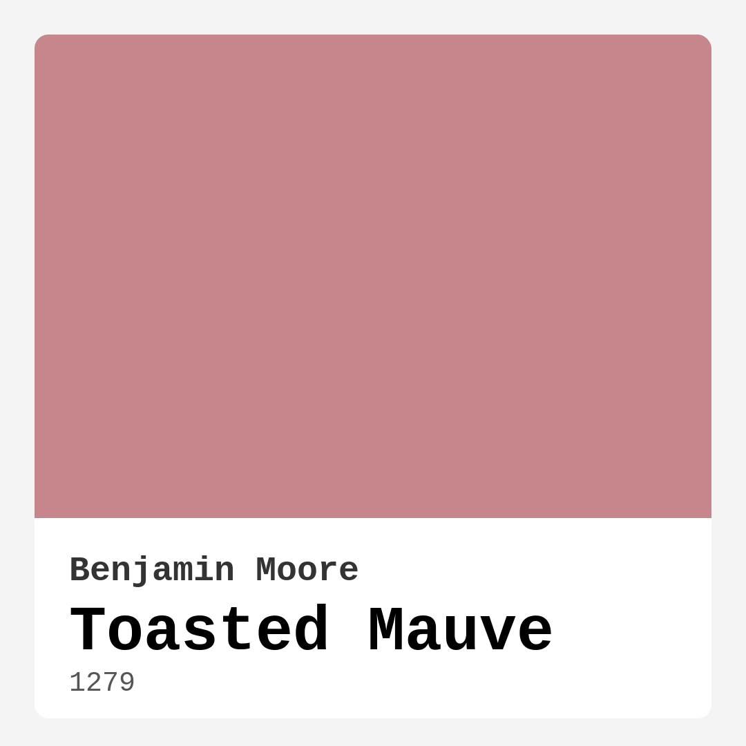 Benjamin Moore Toasted Mauve 1279 Real Images