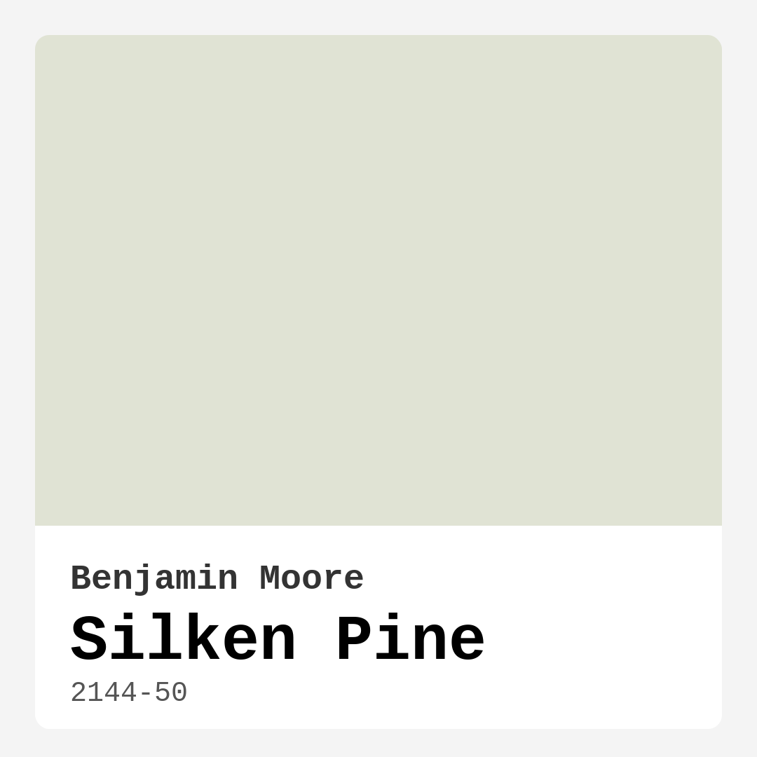 Benjamin Moore Silken Pine 2144-50 Real Images