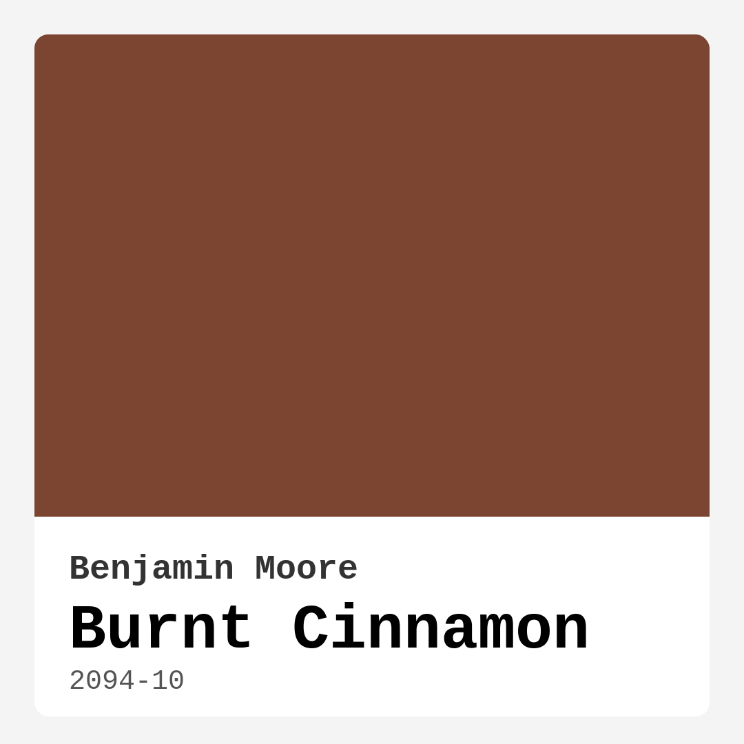 Burnt Cinnamon 2094-10 by Benjamin Moore