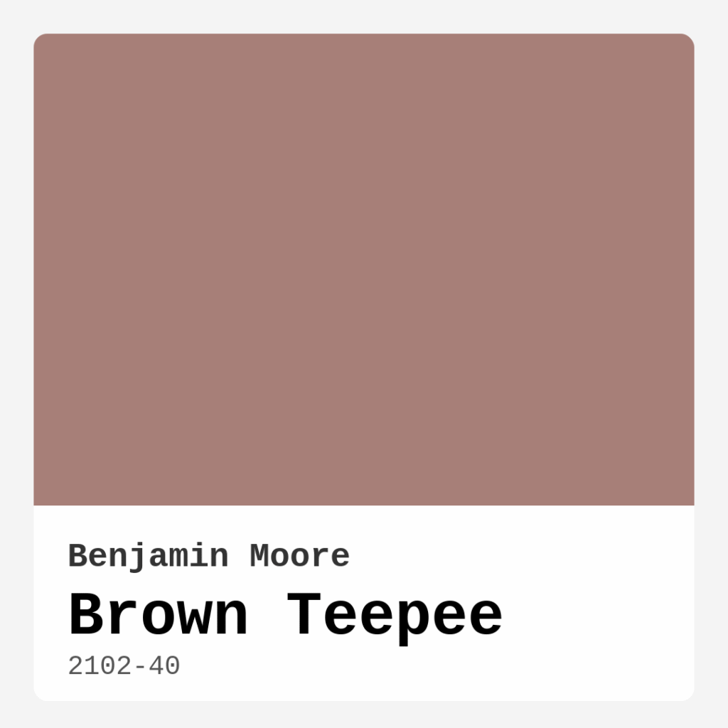 Brown Teepee 2102-40 by Benjamin Moore