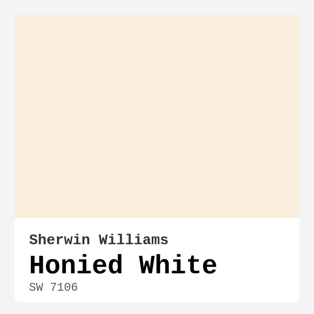 Honied White SW 7106 by Sherwin Williams