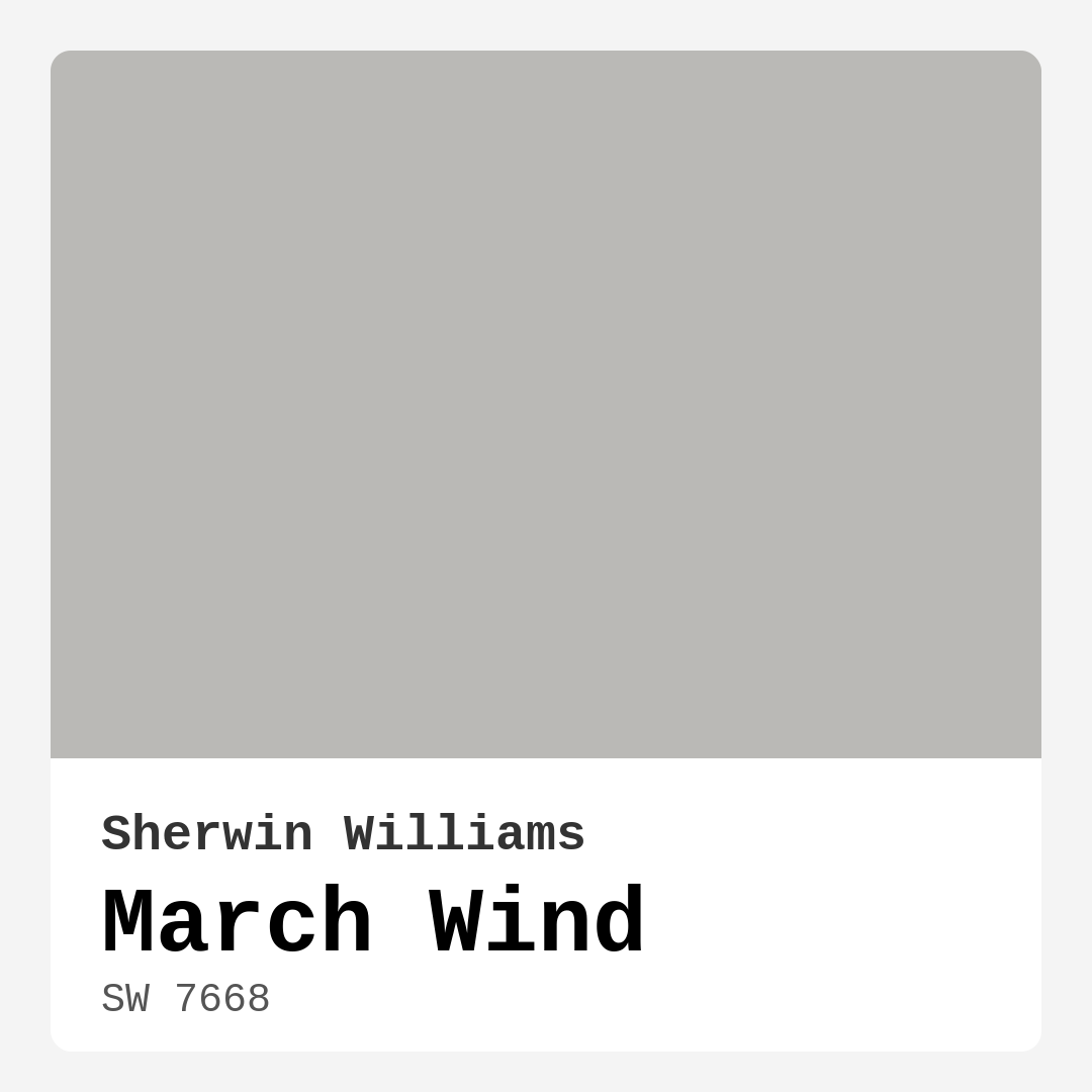 March Wind SW 7668 by Sherwin Williams