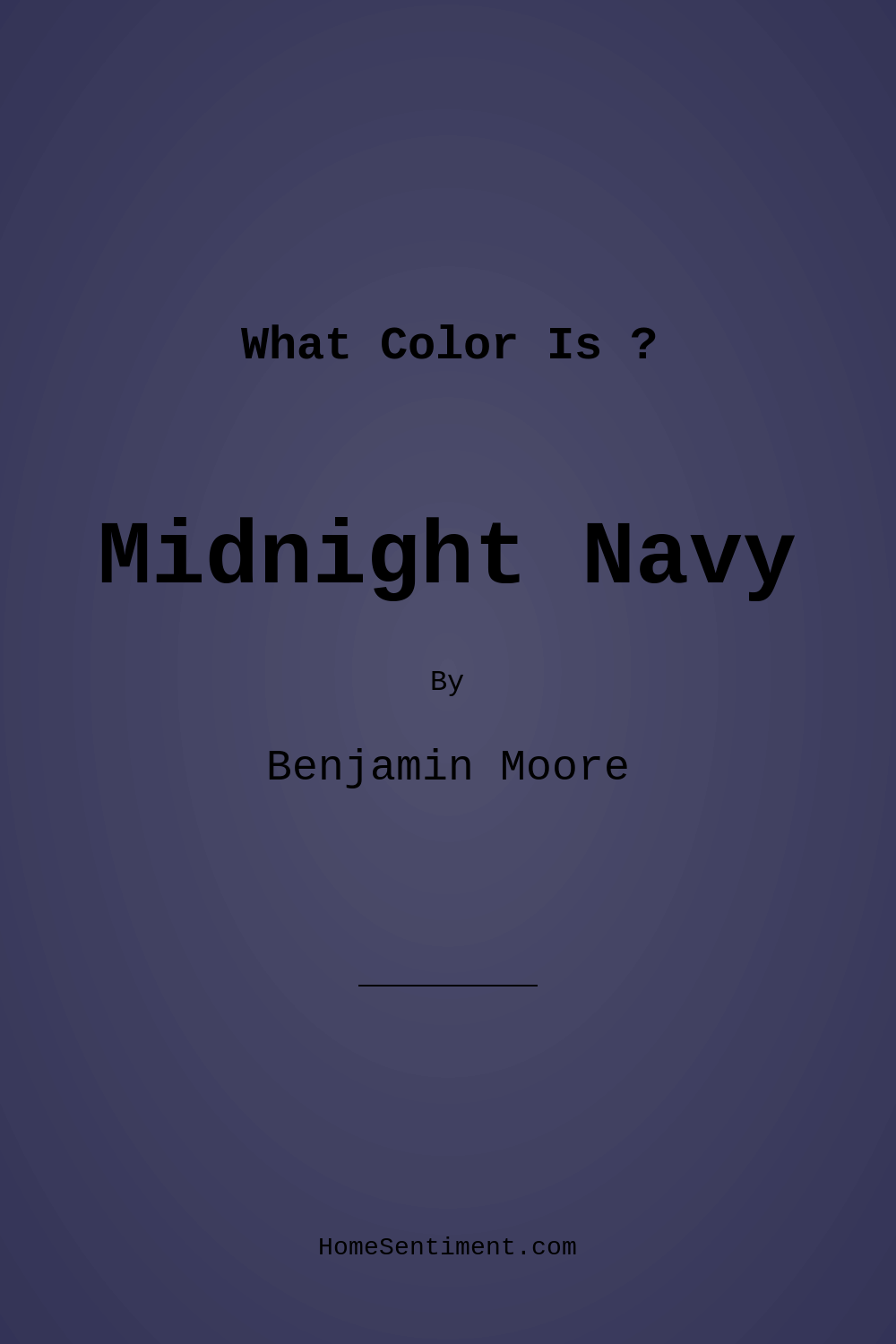 Midnight Navy 2067-10 by Benjamin Moore