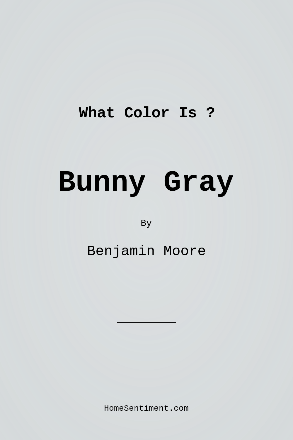 Bunny Gray 2124-50 by Benjamin Moore