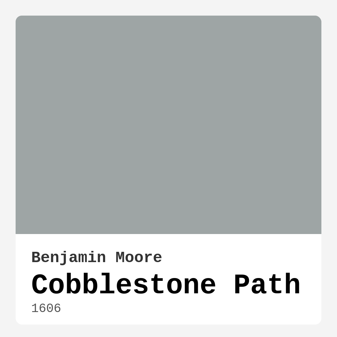 Cobblestone Path 1606 by Benjamin Moore