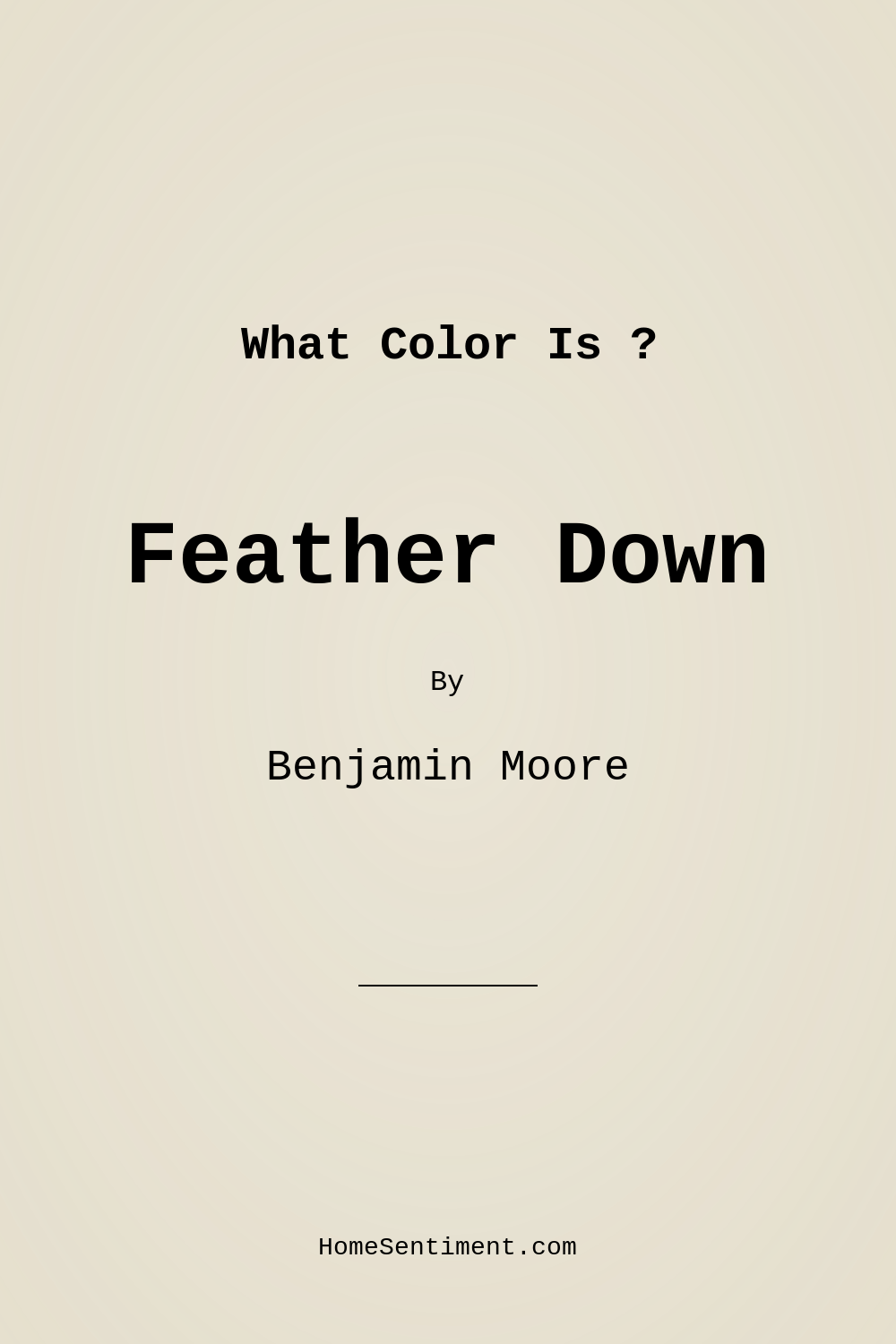 Feather Down OC-6 by Benjamin Moore