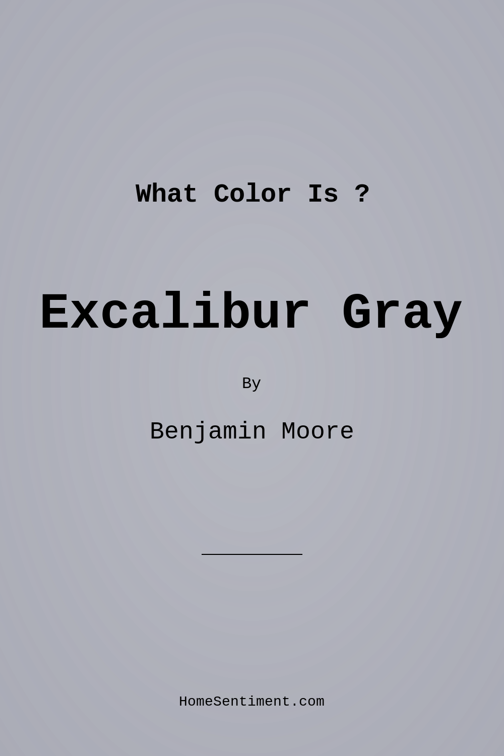 Excalibur Gray 2118-50 by Benjamin Moore