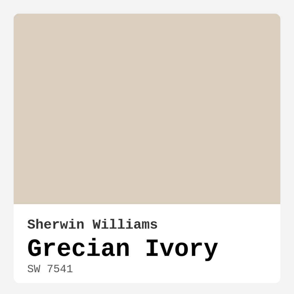 Grecian Ivory SW 7541 by Sherwin Williams