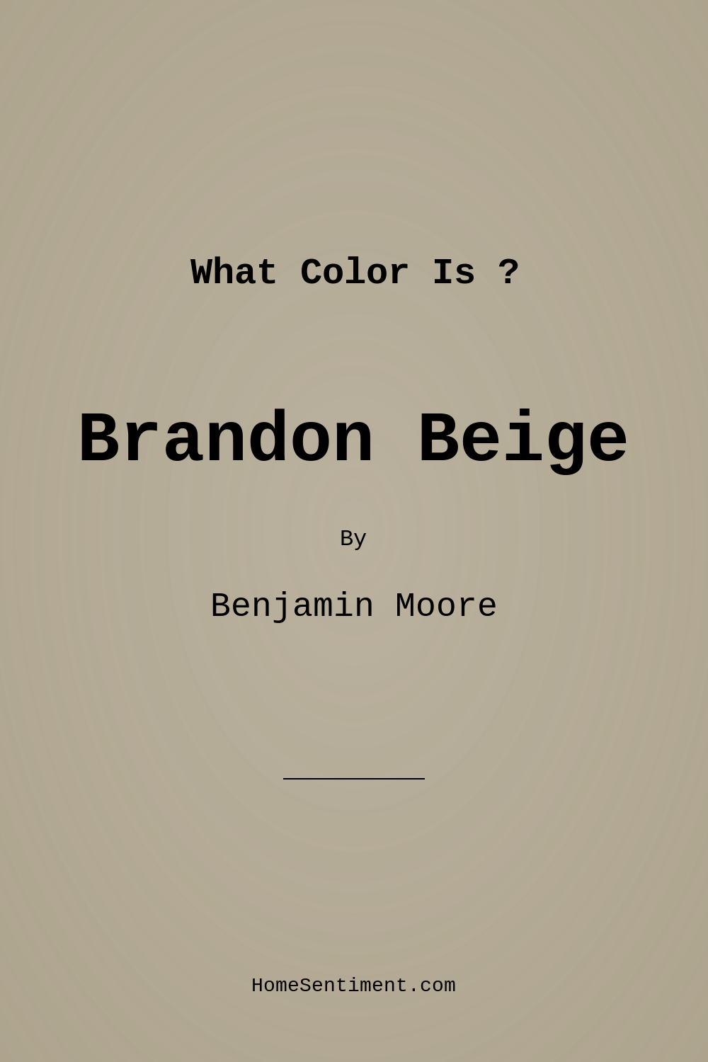 Brandon Beige 977 by Benjamin Moore