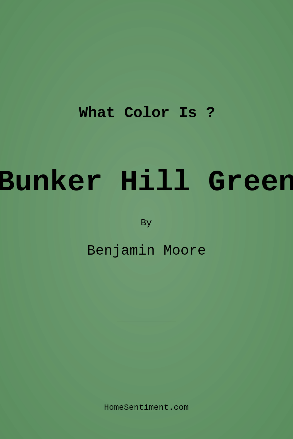 Bunker Hill Green 566 by Benjamin Moore