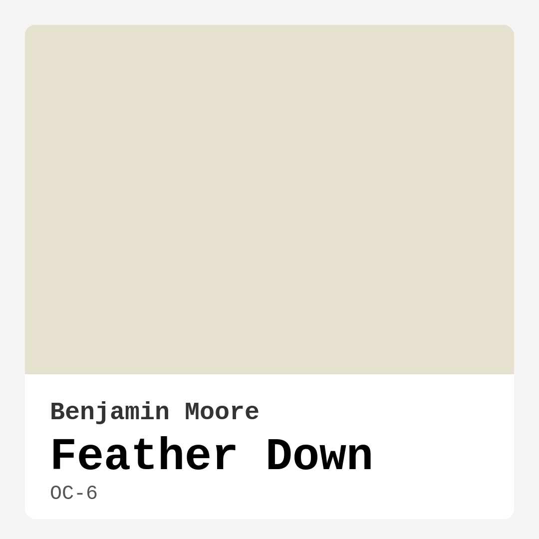Feather Down OC-6 by Benjamin Moore