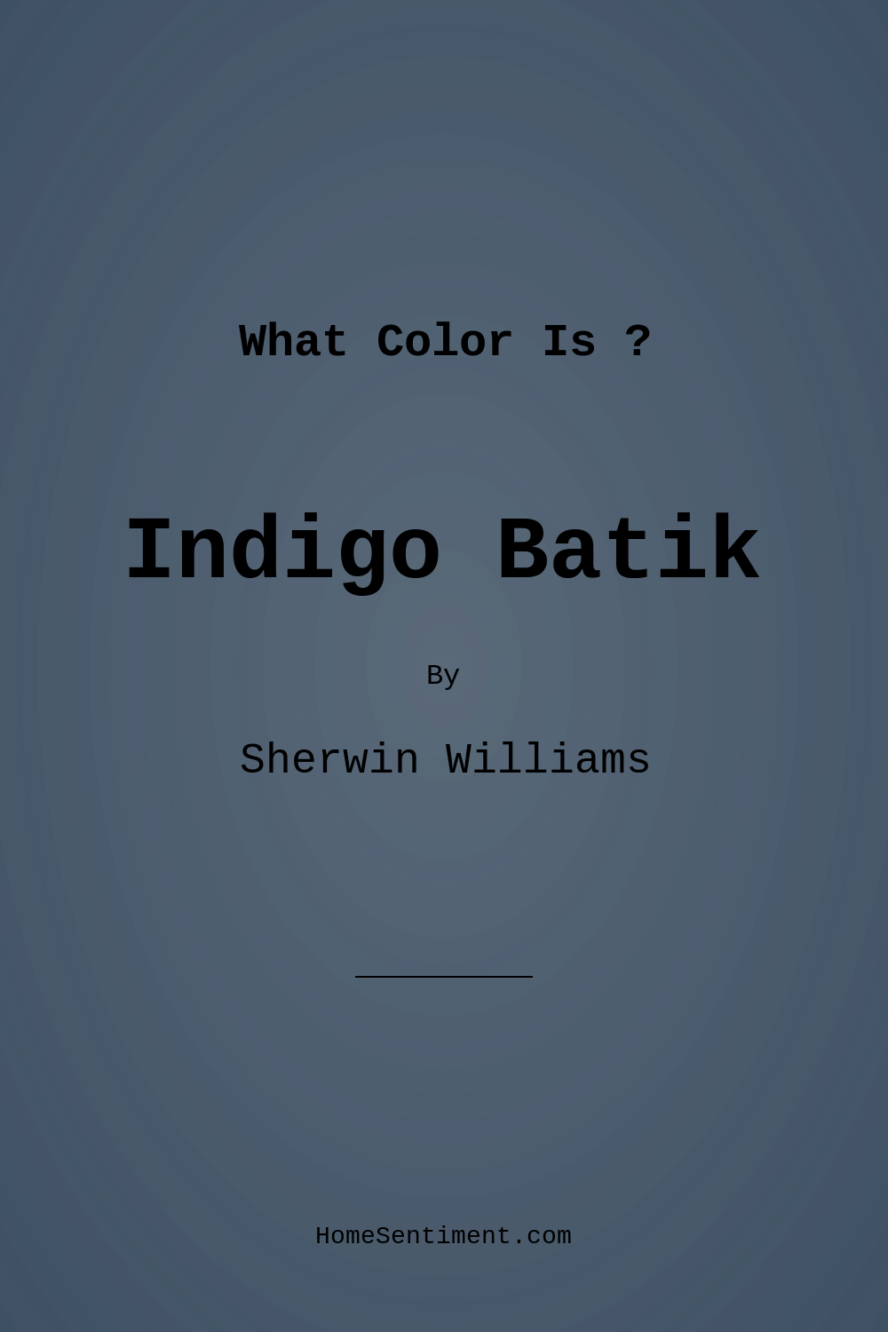 Indigo Batik SW 7602 by Sherwin Williams