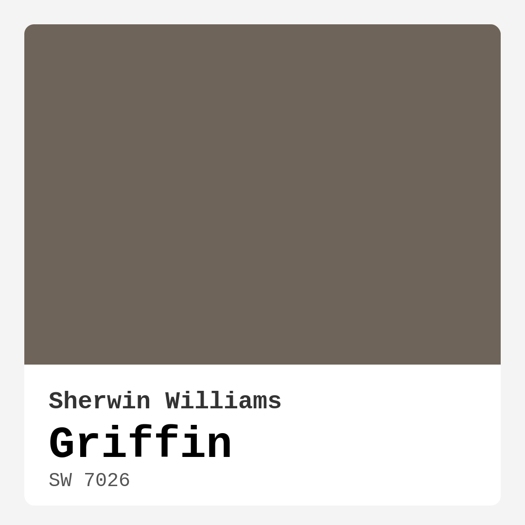 Griffin SW 7026 by Sherwin Williams