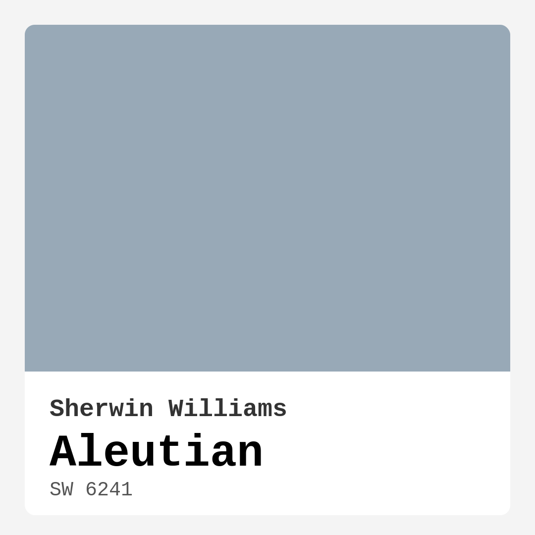 Aleutian SW 6241 by Sherwin Williams