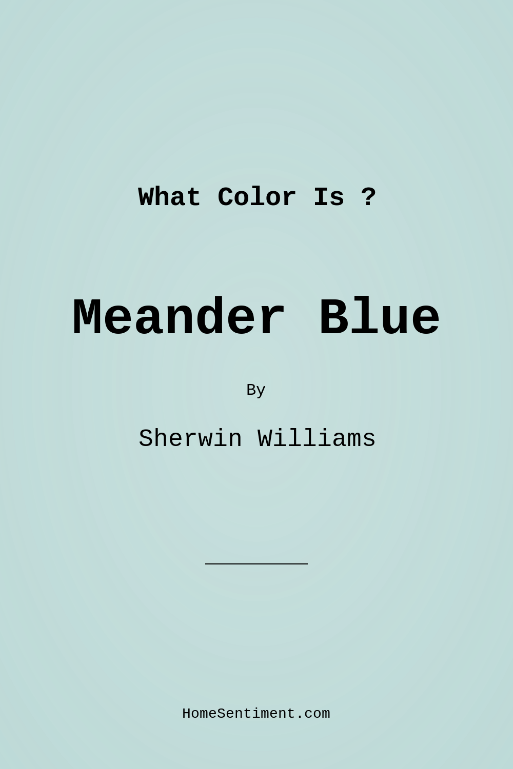 Meander Blue SW 6484 by Sherwin Williams
