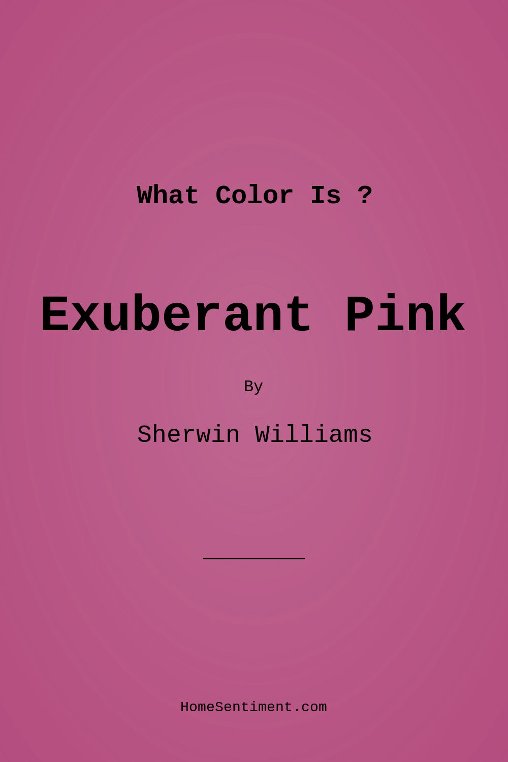 Exuberant Pink SW 6840 by Sherwin Williams