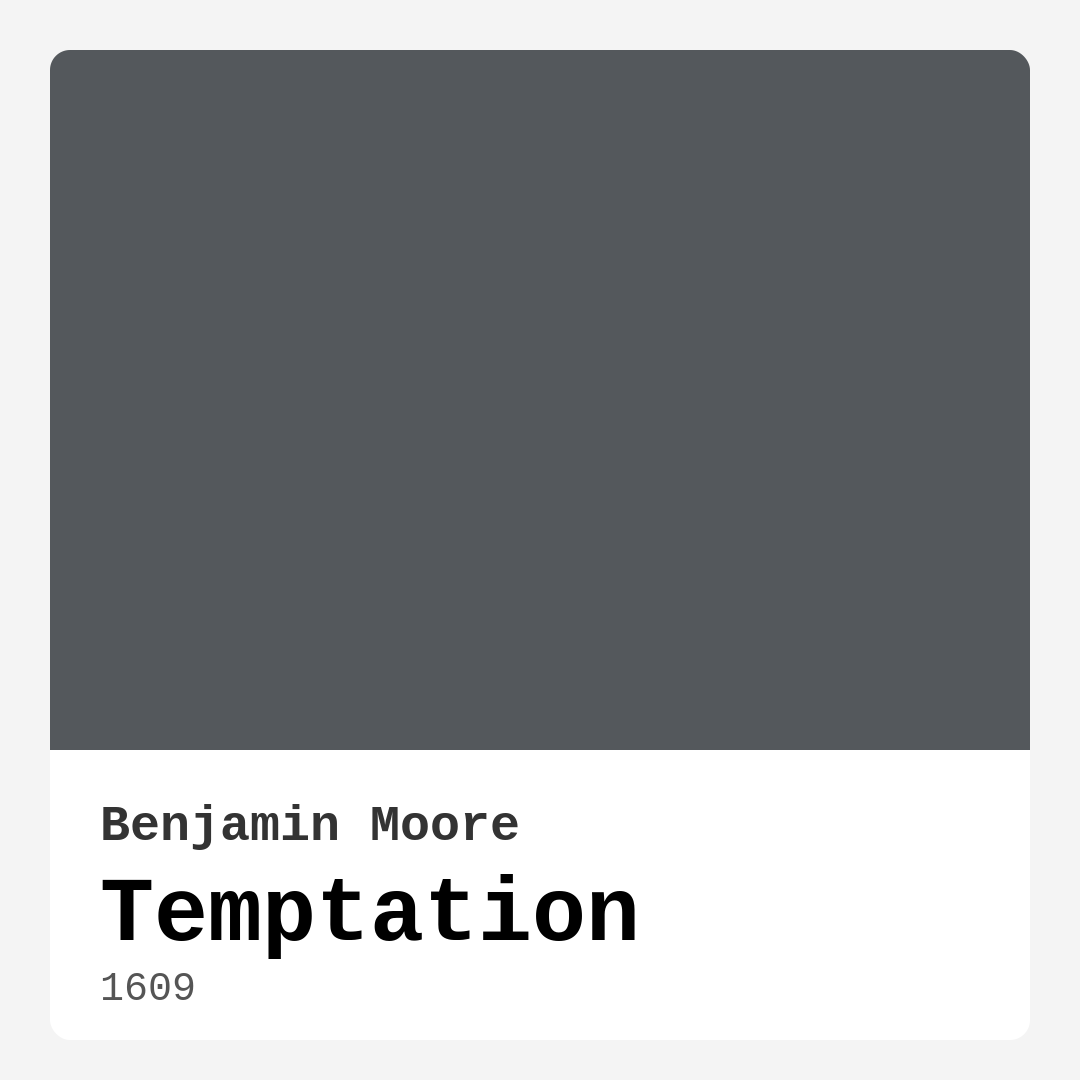 Temptation 1609 by Benjamin Moore