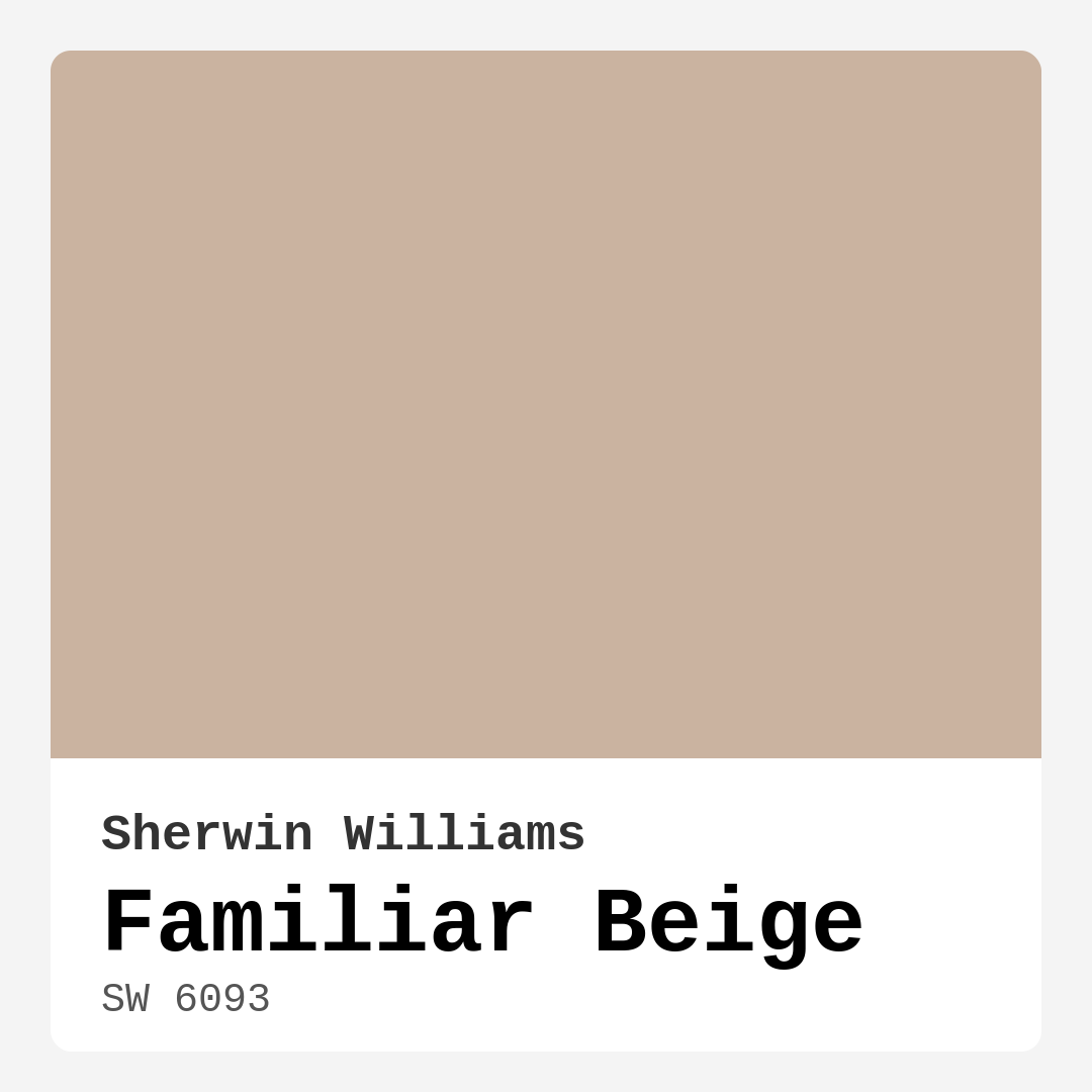 Familiar Beige SW 6093 by Sherwin Williams
