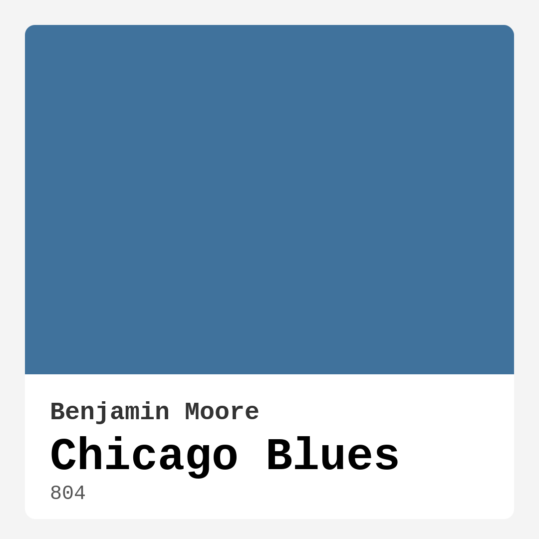 Chicago Blues 804 by Benjamin Moore