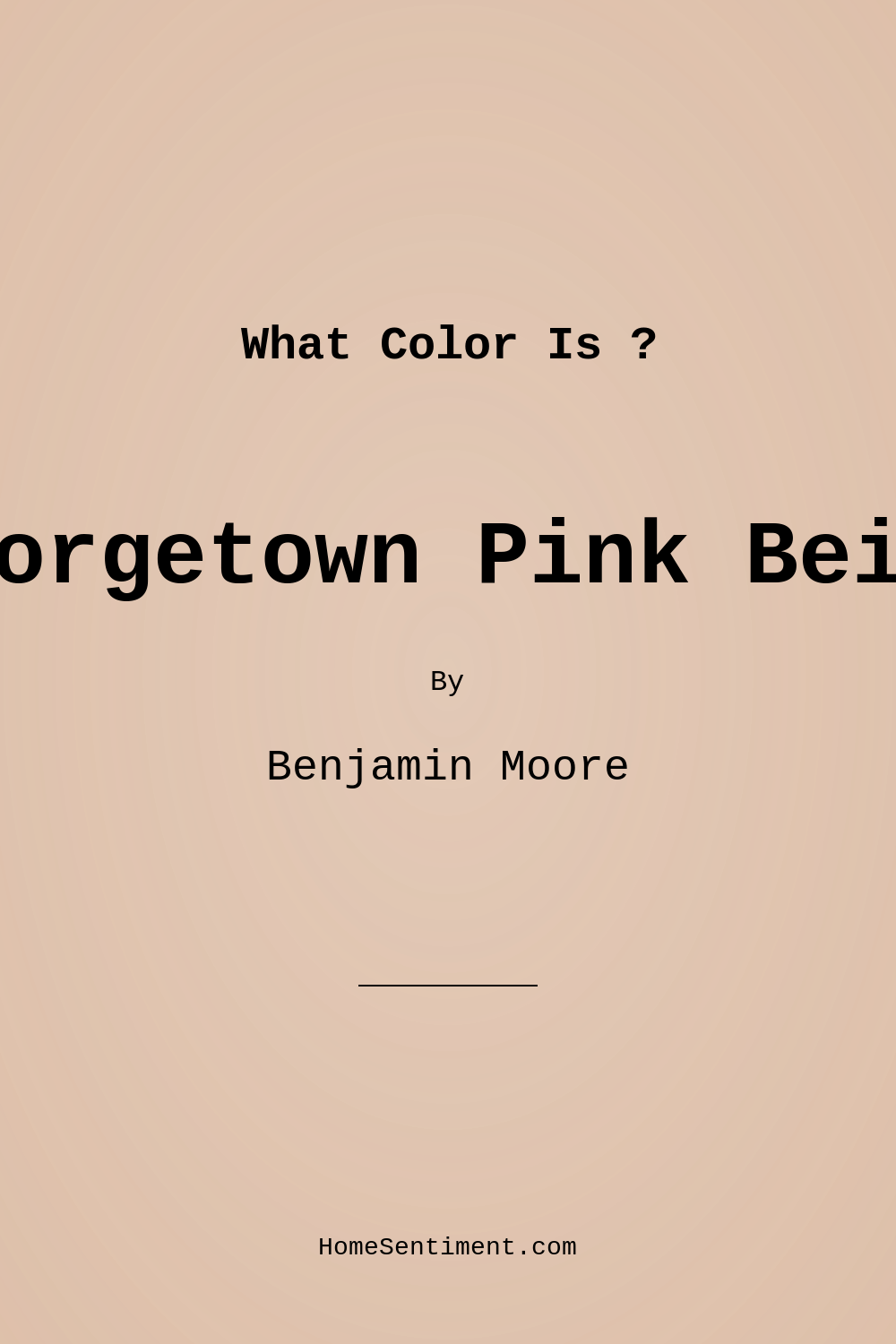 Georgetown Pink Beige HC-56 by Benjamin Moore