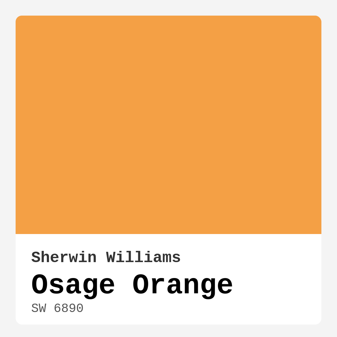 Osage Orange SW 6890 by Sherwin Williams