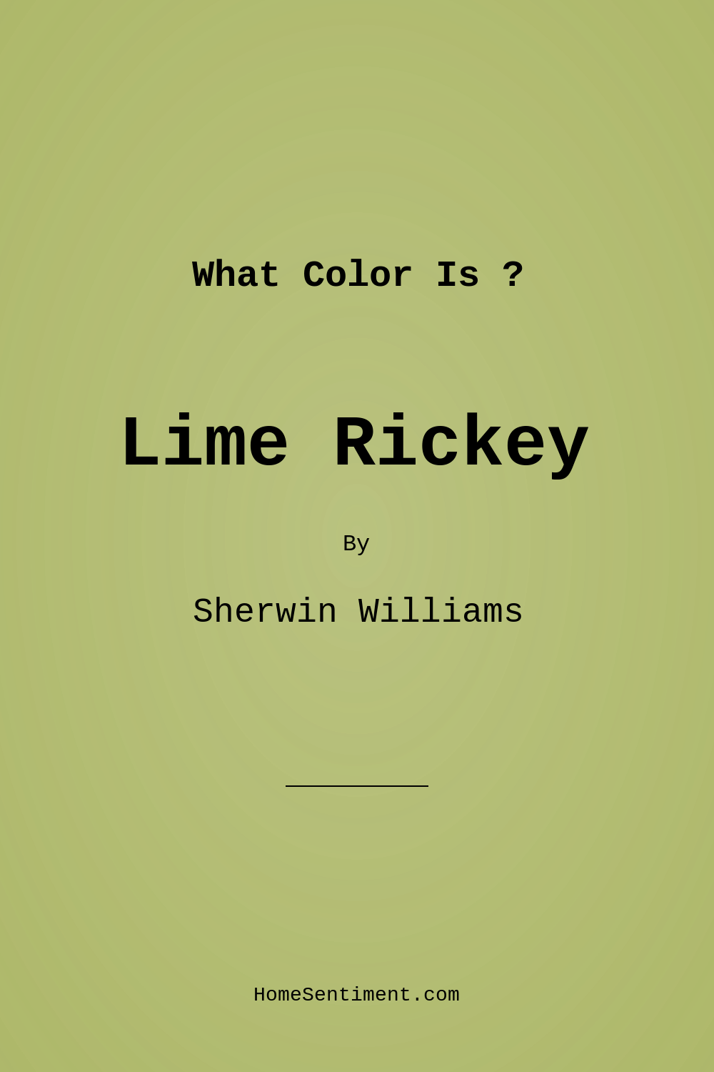 Lime Rickey SW 6717 by Sherwin Williams
