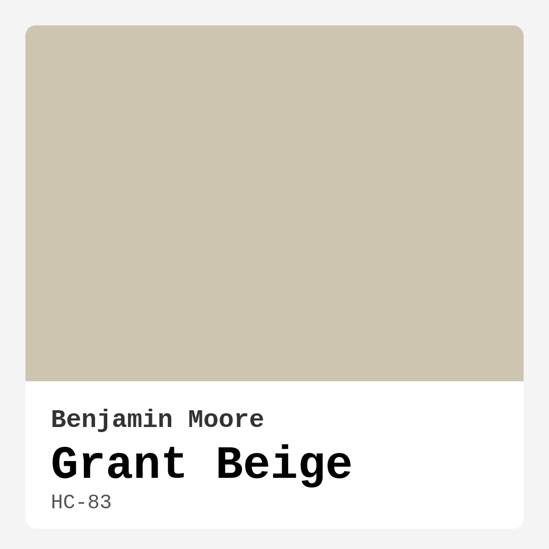 Grant Beige HC-83 by Benjamin Moore