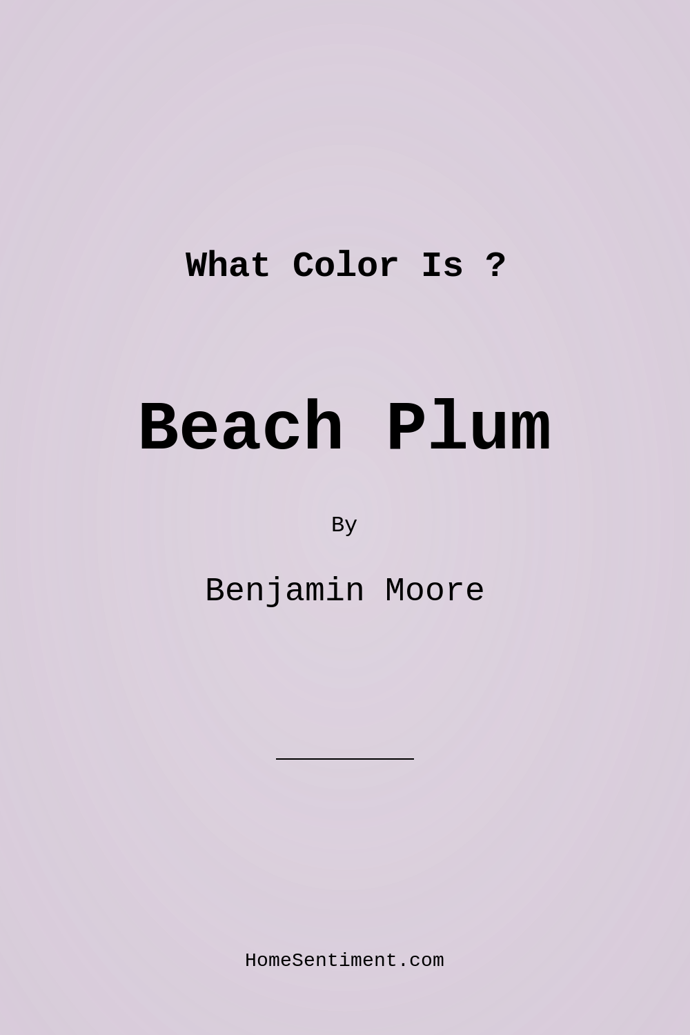 Beach Plum 2072-60 by Benjamin Moore