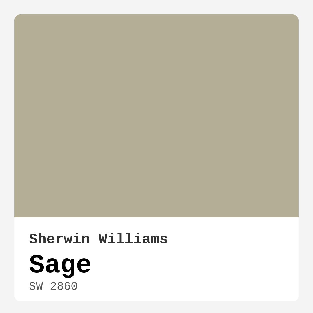Sage SW 2860 by Sherwin Williams