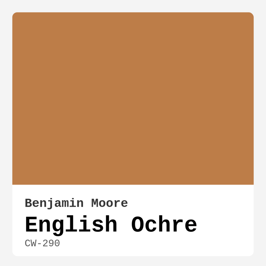 English Ochre CW-290 by Benjamin Moore